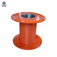 Tambour rainuré Lebus personnalisé pour enroulement multicouche, tambour de treuil en acier haute résistance pour grue et treuil