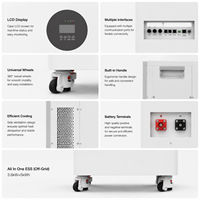 Stock UE - Batterie de stockage d'énergie domestique LiFePO4 5kWh 48V 100Ah tout-en-un - Batterie solaire ESS avec BMS intelligent - Fabricant OEM ODM