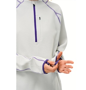T-shirt de sport à manches longues unisexe pour homme, vente en gros, surdimensionné, chemise d'<span class=keywords><strong>escalade</strong></span>, logo personnalisé, demi-zip, polos de cyclisme - Product Image 4