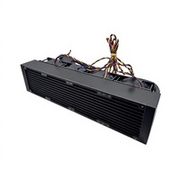 Refroidisseur liquide pour processeur haute performance à 4 ventilateurs avec grand radiateur pour PC haute puissance, station de travail, serveur et configurations informatiques haut de gamme