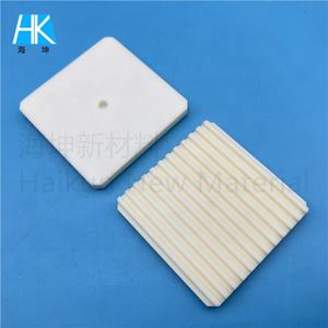 Kunden spezifische hochreine 99% 96% 99,5% 99,7% gerillte Al2O3 Aluminium oxid Keramik platte Block Chunk - Product Image 3