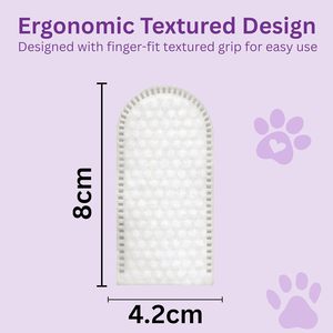 Toallitas Dentales Pawhuggy para Mascotas, 100 Unidades, Almohadillas para Dedos para Perros y Gatos, Alternativa para la Limpieza Dental - Product Image 4