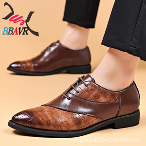 Zapatos de Hombre de Talla Grande para Otoño 2026, con Cordones, Casuales, Formales, de Punta Puntiaguda, con Aumento de Altura, Parte Superior de PU y Suela de Goma - Product Image 2