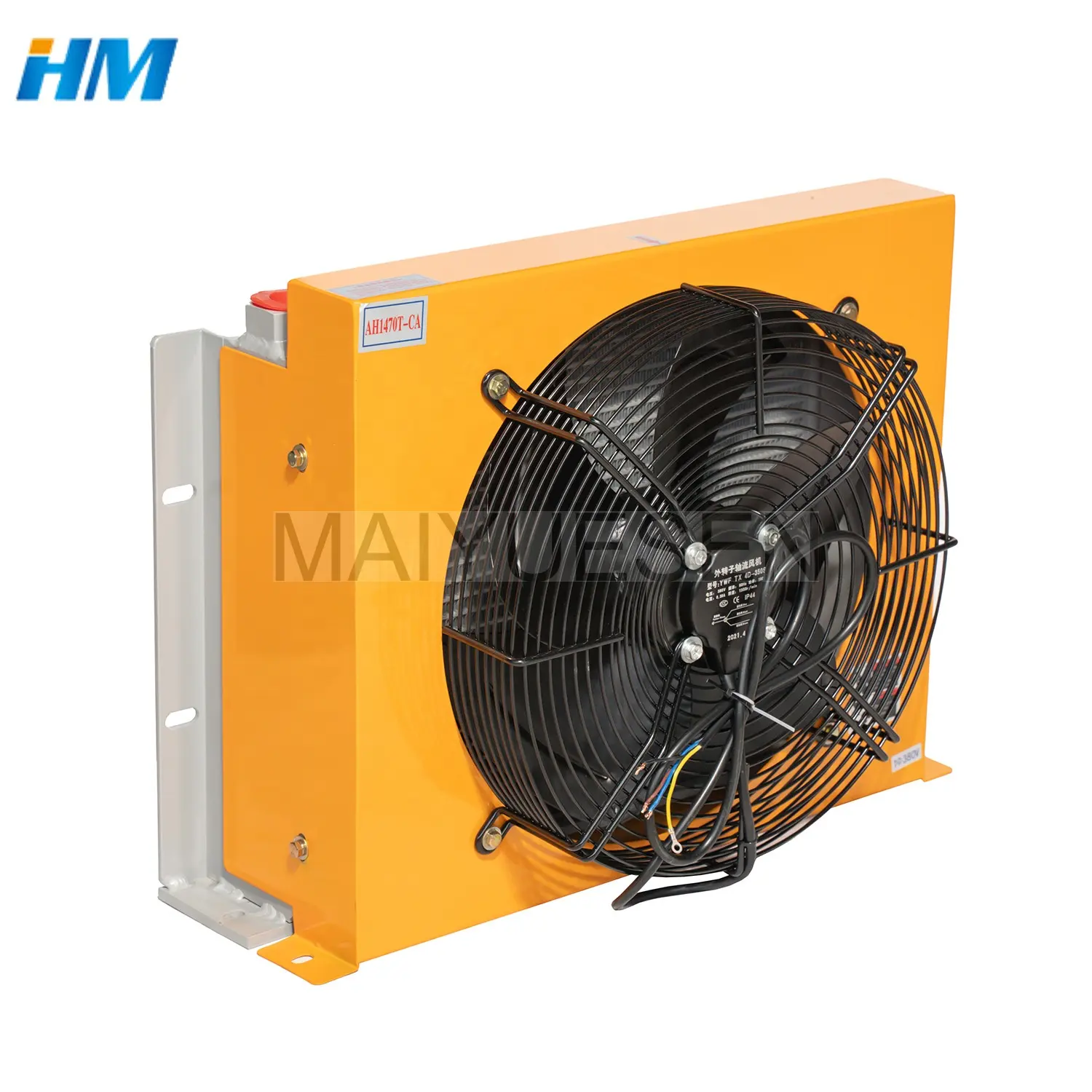 Penjualan produsen AH1470T pendingin minyak udara ke udara radiator minyak hidrolik penukar panas dengan kipas