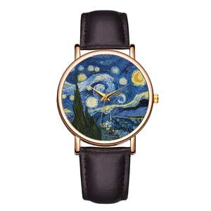 Reloj de cuarzo informal y elegante con un esferógrafo de estilo impresionista, un modelo popular y moderno - Product Image 2