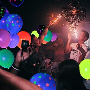 90 ballons ronds transparents en TPU de 12 pouces, lumineux dans le noir, pour fête, bar, discothèque, décoration de Ramadan, de Noël - Product Image 4