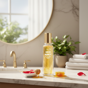 Tónico Facial Pretty Skin MICRO GOLD HONEY TODO EN UNO 140ml Para Todo Tipo de Piel, Cosmético Coreano K-beauty para Mujeres Adultas - Product Image 3