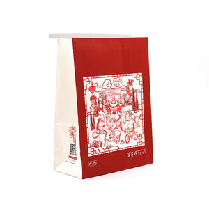 Imballaggio togliere colazione marrone sacchetto di carta kraft sacco <span class=keywords><strong>per</strong></span> il cibo - Product Image 1