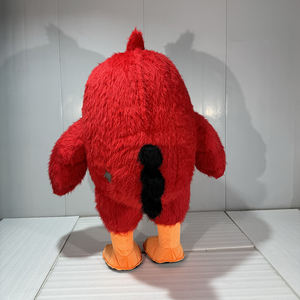Adedi 1 adet yüksek kalite İnanılmaz kuş maskot yetişkinler için kostüm şişme hareketli satılık kızgın kırmızı kuş maskot kostüm - Product Image 5