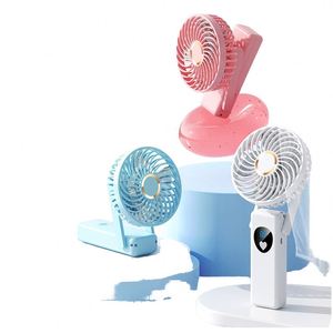 <b>Handheld</b> Mini <b>Fan</b> Portable Folding USB Battery Rechargeable Desktop <b>Fan</b> Plastic Material Foldable <b>Fan</b> - Product Image 1
