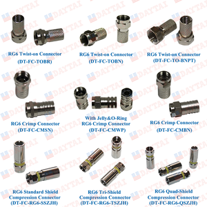 موصل RG6 النحاسي المطلي بالنيكل موصل RG6 F - Product Image 3