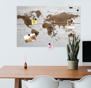 Tableau effaçable à sec avec carte du <span class=keywords><strong>monde</strong></span>, 40x60cm, multifonctionnel, à fixer au mur, tableau d'affichage, tableau d'écriture, décoration de Noël, décoration de bureau à domicile - Product Image 3