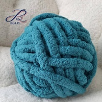 Bojay Wholesale and Retail Arm Knit Giant Soft Velvet Thick Jumbo 100% Polyester Big Chunky Chenille Yarn