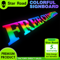 Enseigne lumineuse colorée logo couleur peut être personnalisé logo Lightbox fond mur extérieur