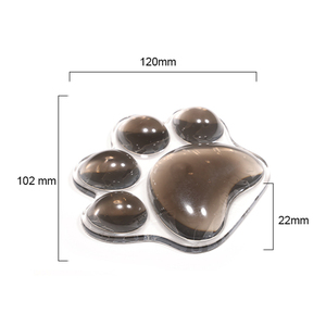 Repose-poignet en silicone transparent 3D, mini <span class=keywords><strong>tapis</strong></span> <span class=keywords><strong>de</strong></span> <span class=keywords><strong>souris</strong></span> en silicone <span class=keywords><strong>kawaii</strong></span> en forme <span class=keywords><strong>de</strong></span> patte <span class=keywords><strong>de</strong></span> chat pour la maison et le bureau - Product Image 5