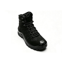 Bottes tactiques noires unisexes, semelle en caoutchouc, imperméables, confortables, chaussures de randonnée en plein air
