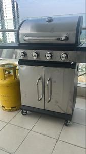 Barbecue à gaz 4 + 1 de haute qualité en acier inoxydable pour activités familiales intérieures/extérieures avec brûleur latéral - Product Image 2