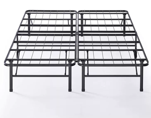 中国价格非常便宜的黑色丝网成人钢铁金属床架 - Product Image 6