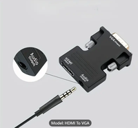 Convertisseur Hd vers Vga avec adaptateur audio Interface ligne HD Moniteur d'ordinateur Projecteur TV