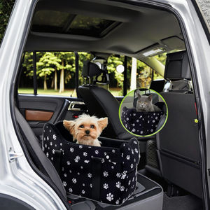 Ayrılabilir yıkanabilir köpek taşıyıcı 15 <span class=keywords><strong>Lbs</strong></span> Pet araba koltuğu seyahat koltukları depolama cepler emniyet kemer-küçük köpek konsolu araba koltuğu - Product Image 1