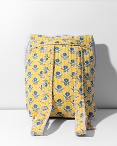 Hand Block Printed Quilted <b>Backpacks</b>. with Button Closure. Can be Customised. Cotton Wading and Cotton Fabric - Product Image 2