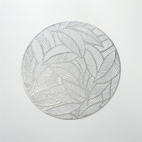 Nouveautés, dessous-de-plat rond en PVC de haute qualité, écologique, moderne, résistant à la chaleur, décoratif, luxueux, pour la cuisine et la salle à manger