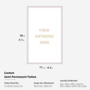 Tatuaggio Temporaneo Personalizzato a Lunga Durata 14 Giorni, Impermeabile, Finto, a Base di Erbe, a Forma di Farfalla, Semi-Permanente <span class=keywords><strong>per</strong></span> Donne - Product Image 3