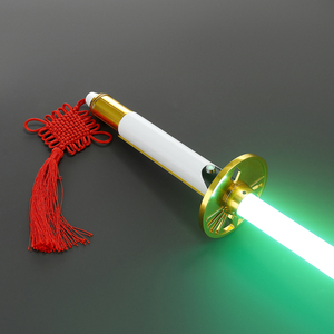 Sabres Nexus RGB Baselit Xeno3.0 Pixel Proffie 2.2 Or et Blanc avec Pogo Core et pendentif nœud chinois, batterie rechargeable - Product Image 6