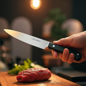 Coltello da cucina classico da 8 pollici in acciaio inossidabile per cucinare e tagliare - Product Image 3