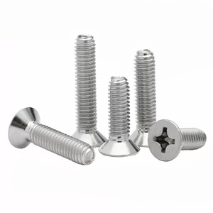 304 Stainless Steel Countersunk Screw M3 M4 M5 Metric Class 4.8 For Metal Fastening - Product Image 1