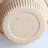 Contenant alimentaire en amidon de maïs, bol jetable biodégradable rond avec couvercle, 350 ml à 1000 ml, pour l'emballage de plats à emporter des restaurants
