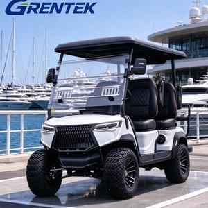 Voiturette de golf électrique surélevée 4 places tout-terrain avec jantes en aluminium pour attraction touristique - Product Image 1