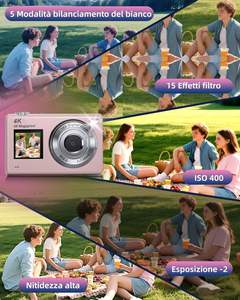 <span class=keywords><strong>Appareil</strong></span> <span class=keywords><strong>photo</strong></span> numérique HD 1080P double écran Autofocus 2.8 "Capteur CMOS 16X Zoom Anti-Shake Cadeau - Product Image 6