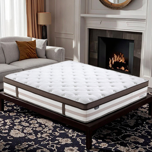 Colchón híbrido ortopédico de <span class=keywords><strong>2</strong></span> <span class=keywords><strong>plazas</strong></span>, resorte en espiral de bolsillo de 5 zonas, firmeza media para uso en dormitorio en hoteles, villas, muebles para el hogar - Product Image 1