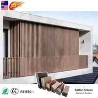 Lames de bardage extérieures en aluminium imitation bois Premium 150x50, fabriquées en Australie pour façade