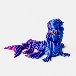 Venta al por Mayor de Modelos Articulados Flexibles de Sirena Impresos en 3D, Juguetes de Animales y Dinosaurios Coloridos de PLA, Colección Unisex para Niños de 4 a 6 Años - Product Image 5