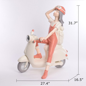 Hiện đại trừu tượng sợi thủy tinh nữ Điêu Khắc cho sảnh khách sạn và hiện đại trang trí nội thất - Product Image 5