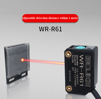 Capteurs optiques photoélectriques rétro-réfléchissants carrés avec capteur rétroréfléchissant de mesure de distance de théorie laser