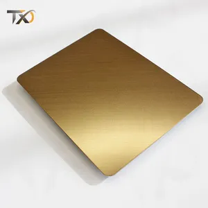 Customized Size 8K Golden Mirror Finish 201 304 316 430 Steel Sheet Plate Decorative Stainless Steel Sheet 304 316