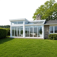 Verrière extérieure personnalisée en verre pour patio, jardin ou terrasse