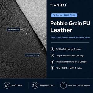 Tissu en <span class=keywords><strong>cuir</strong></span> synthétique PU grainé élastique imperméable de qualité supérieure <span class=keywords><strong>pour</strong></span> sièges auto, intérieurs de voiture, canapés - Vente en gros - Product Image 2