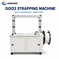 Machine de cerclage de cartons entièrement automatique G003, cerclageuse de boîtes à bande PP, machine d'emballage pour la logistique, entrepôt, prix direct usine