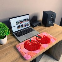 Tapis de clavier et sous-verres personnalisés en tissu tufté bohème