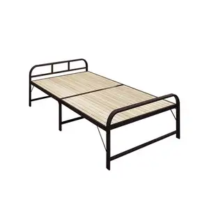 High Quality Foldable Rollaway Metal Beds Twin Size metal platform bed frame For Adults