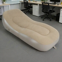 Matelas gonflable semi-inclinable en PVC, logo personnalisable, léger, portable, auto-gonflant, imperméable, 200 mm