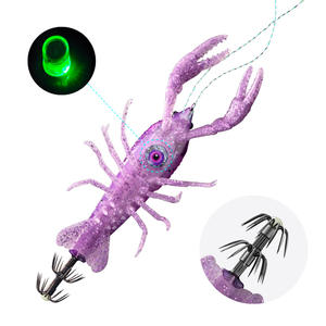 Leurre de pêche en acier inoxydable pour crevettes, calamars et poulpes, appât artificiel bionique à coulée lente avec hameçons pour poissons d'eau salée - Product Image 4