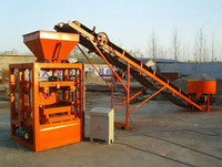 Pavage en béton semi-automatique 6 pouces Machine de fabrication de blocs Qtj4 26 décoratifs en ciment creux solide en Sierra Leone en Tanzanie