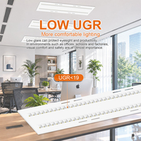Kit Retrofit Panel LED Tersembunyi untuk Plafon, UGR19 170lmW untuk Pencahayaan Dalam Ruangan Komersial