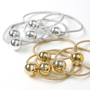 Coletero Navideño Europeo Americano con <span class=keywords><strong>Bolas</strong></span> Doradas y Plateadas, Accesorio para el Cabello <span class=keywords><strong>de</strong></span> Mujer, Moderno y Elegante - Product Image 1