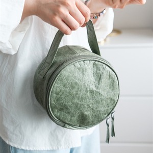 WholesaleRound Makeup <b>Bag</b> Portable Case Tyvek Paper Cosmetic Toiletry Travel Beauty Box Tools Organizer <b>Storage</b> Box - Product Image 4